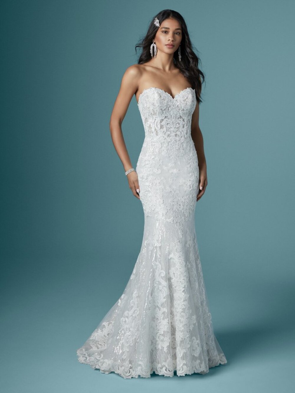 Maggie Sottero Kaysen Mermaid Wedding Dress (NEW) Size 14